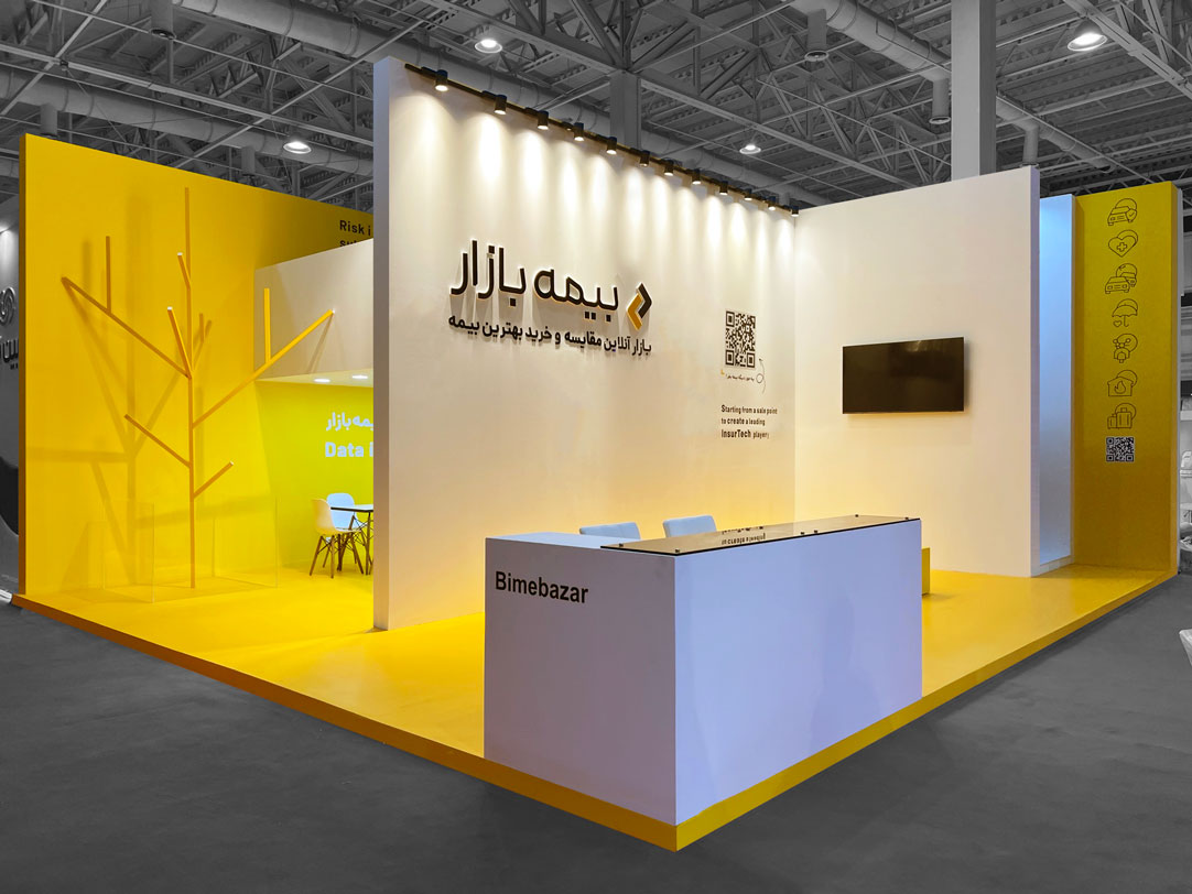 غرفه نمایشگاهی مدرن چلیپا